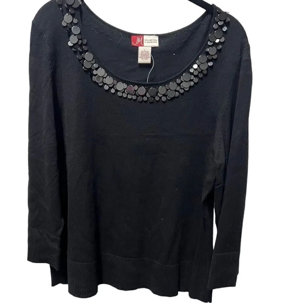 Jennifer Moore Black Top NWT